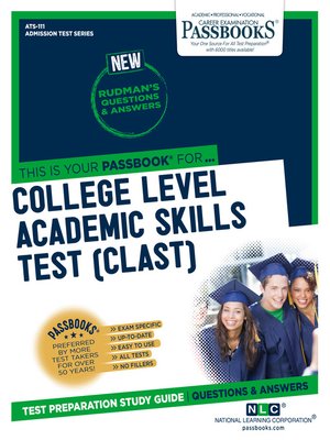 cover image of COLLEGE LEVEL ACADEMIC SKILLS TEST (CLAST)